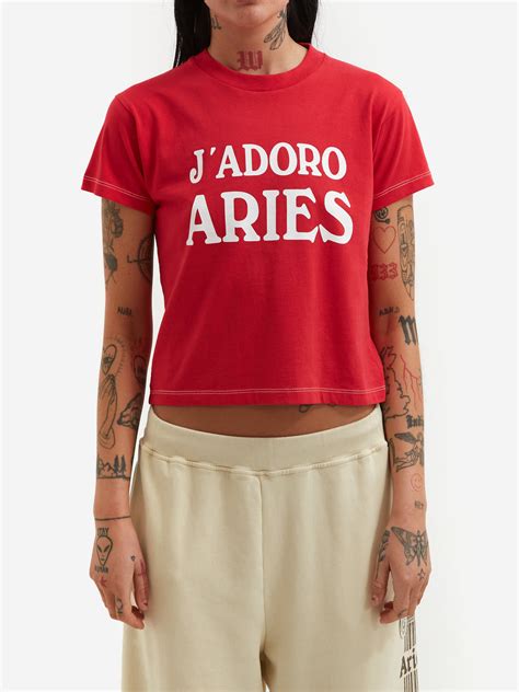 Aries J'Adoro Aries Short Sleeve Tee .